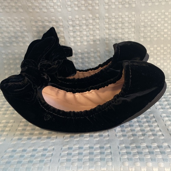 Miu Miu Velvet Bow Ballet Flat In Black - Picture 4 of 10